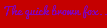 Image with Font Color 8700B3 and Background Color C50000